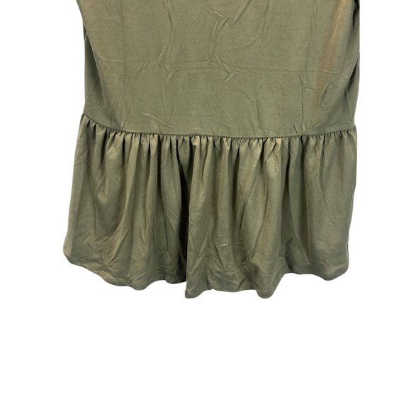 Love Alexa Girls Short Sleeve Top Size L Floral Embroidered Ruffled Hem Lace Up - Picture 6 of 11